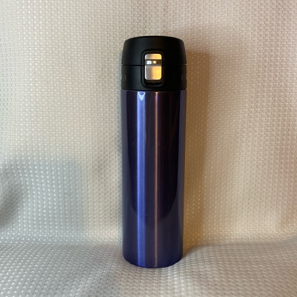 Lock & Lock Navy Metallic Stainless Steel Water Bottle - Picture 1 of 6